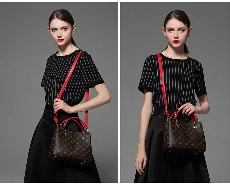 Traci K Collection ( PIck Color Strap) Female Tote Bag Designers Luxury Handbags Printed Bucket simple women bag Famous Brand Shoulder Bag Ladies LV