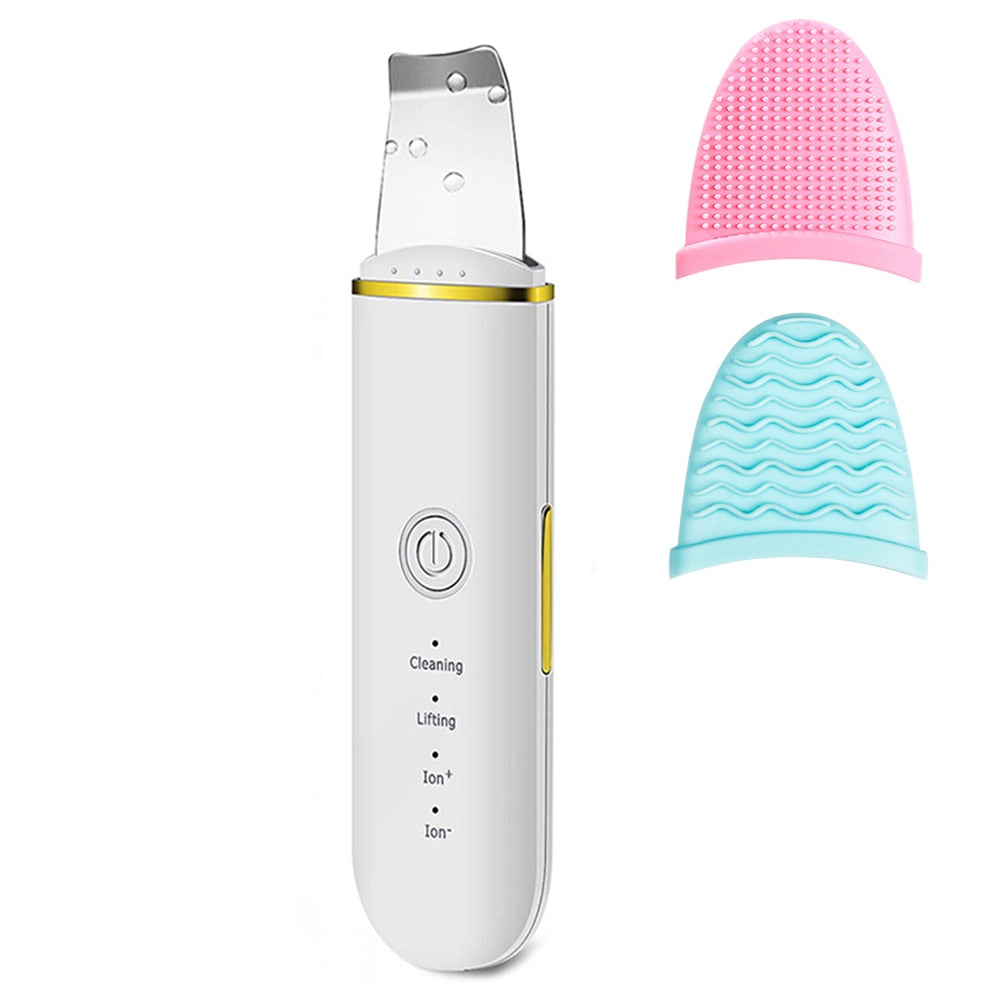 Traci K Beauty Ultrasonic Skin Scrubber USB Plug Facial Blackhead Remover Face Massager Skincare Tools Products Face Cleansing Acne