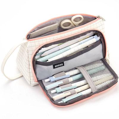 20 Colors Large Capacity Makeup Case Kawaii Pencilcase School Pen Case Supplies Pencil Bag School Box Pencils Pouch Stationery