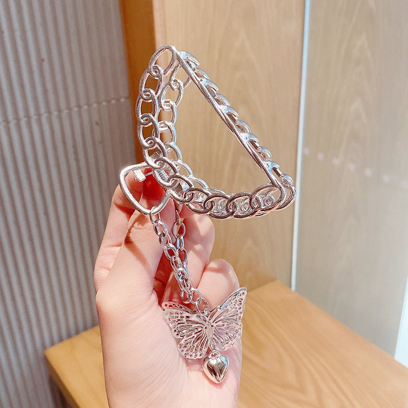 New Women Elegant Gold Silver Hollow Geometric Metal Hair Claw Vintage Hair Clips Headband Hairpin Fashion Hair Accessories