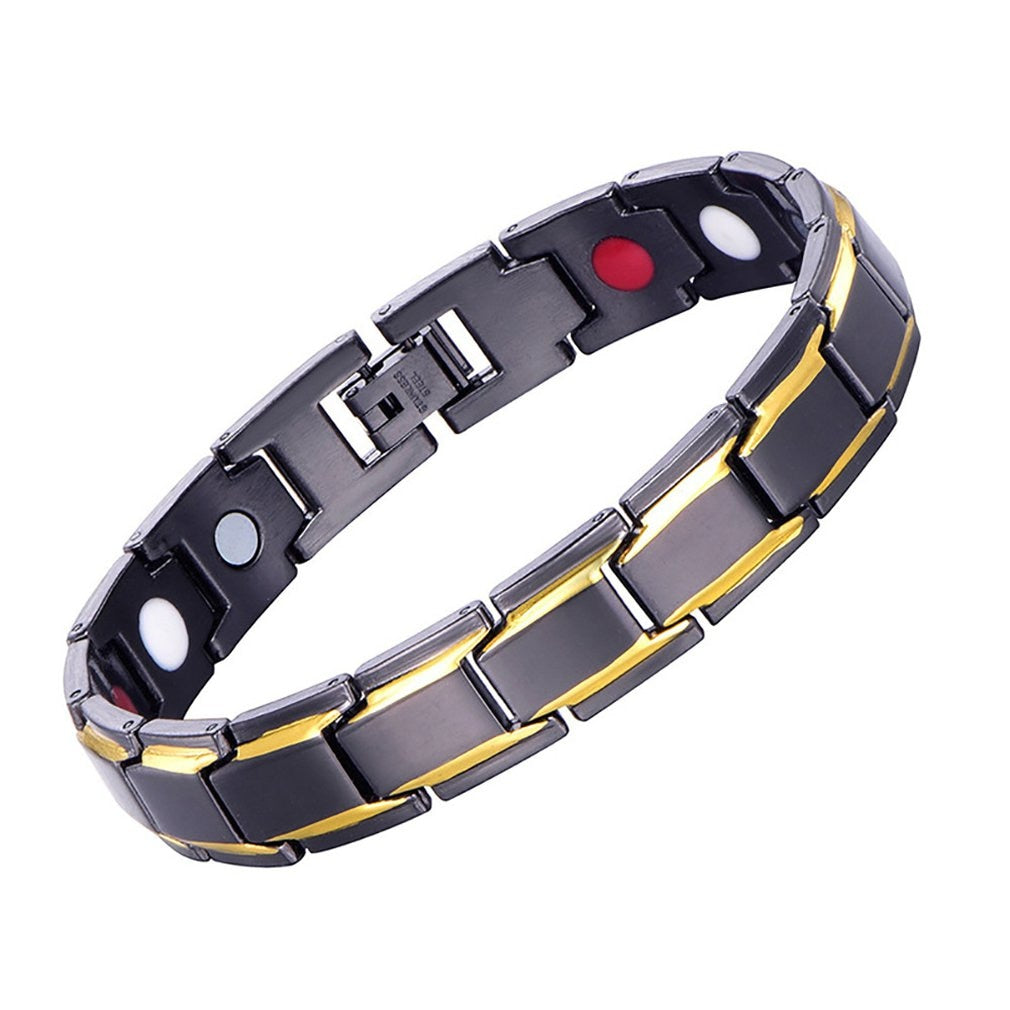 New Healthy Magnetic Bracelet for Unisex Power Therapy Magnets Magnetite Bracelets Bangles Men /Women Health Care Jewelry Stainless Some include Tool Box Kit