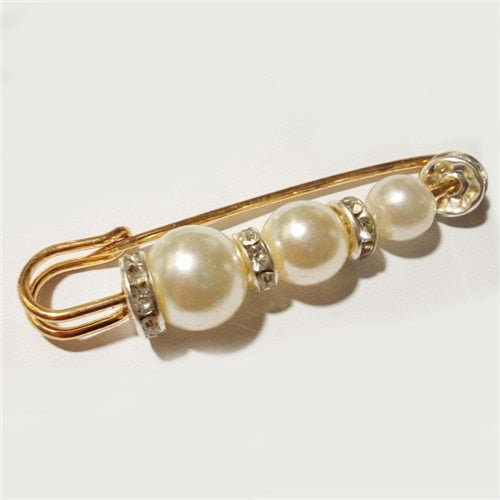 CHANEL Inspired Designer Fashion Women Large Brooches Pearls Rhinestones Crystal  Pin Jewelry