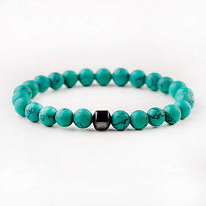 Cylinder Hematite Bracelets For Men Classic Nature Stone Beads Bracelets & Bangles Homme Yoga Jewelry UNISEX
