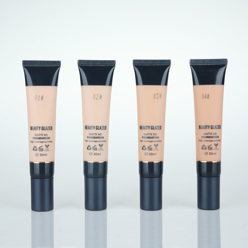 Traci K Beauty Glazed Face Liquid Foundation Makeup Base Foundation BB Cream Concealer Whitening Moisturizer Oil-control Maquiagem