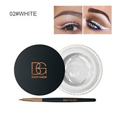 Traci K Beauty Glazed Fix Line Eyeliner Gel for Women with Brush Semi Permanent Waterproof Eyebrow Gel for Women Beauty Winged Liner