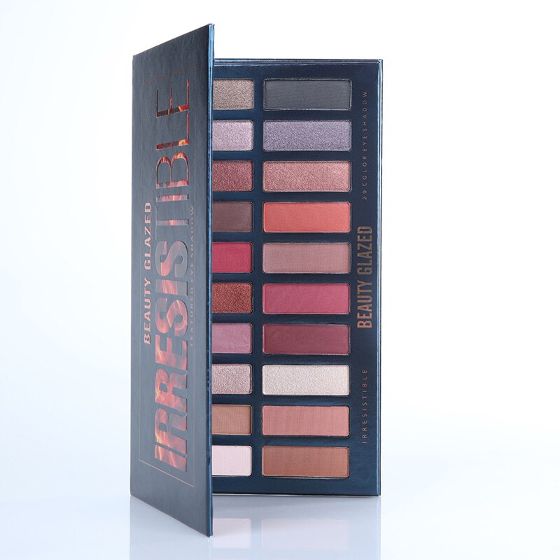 Traci K BEAUTY GLAZED Makeup Palette 20 Color Eyeshadow Palette Makeup Long-lasting Eyeshadow Pallete Easy to Wear paleta de sombra