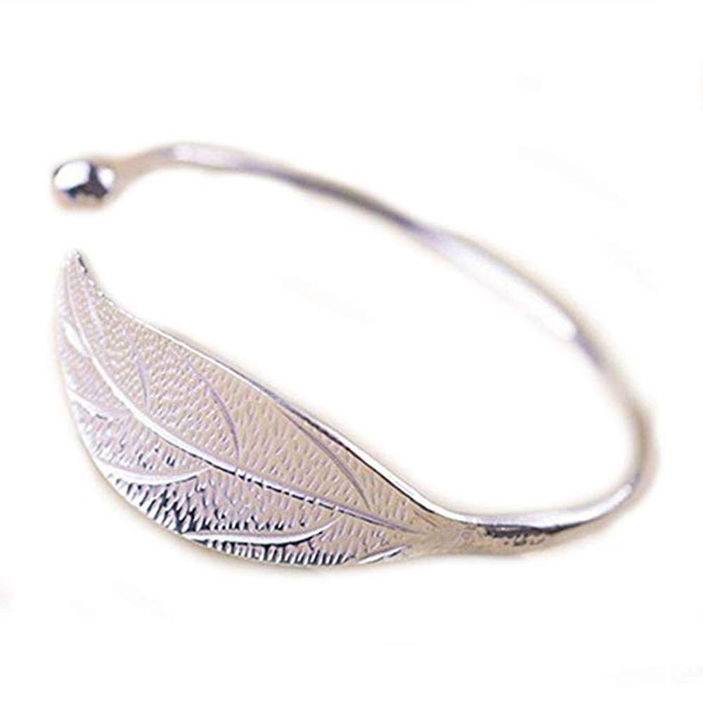 Stylish Wild Bracelet Fashion Trendy Elegant Leaves Jewelry Women Charm Bangle High Quality Luxury Bracelet Gifts
