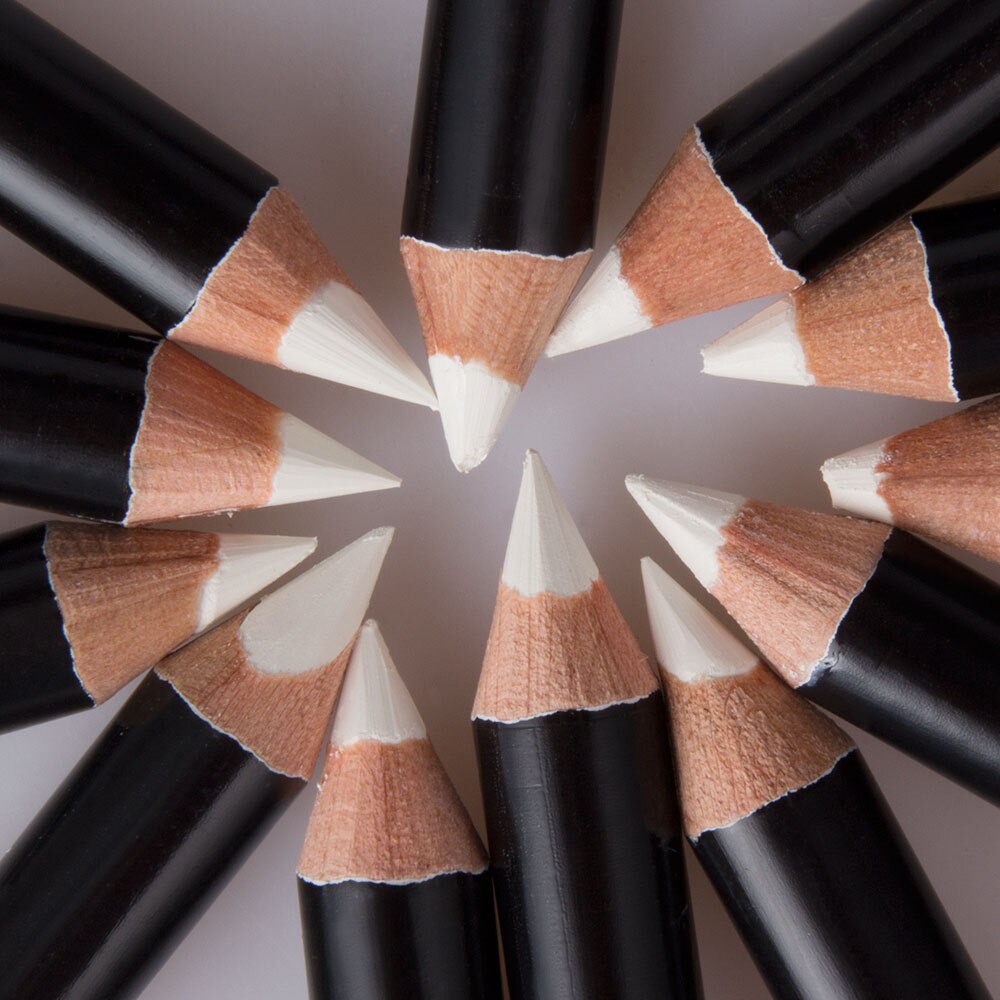 Traci K Beauty Professional Wooden White Eyeliner Pencil Soft Makeup Easy To Use Eyes Polish Eye Liner Pen Waterproof Make Up Comestic
