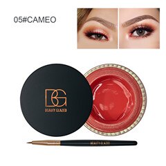 Traci K Beauty Glazed Fix Line Eyeliner Gel for Women with Brush Semi Permanent Waterproof Eyebrow Gel for Women Beauty Winged Liner