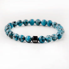 Load image into Gallery viewer, Cylinder Hematite Bracelets For Men Classic Nature Stone Beads Bracelets &amp; Bangles Homme Yoga Jewelry UNISEX
