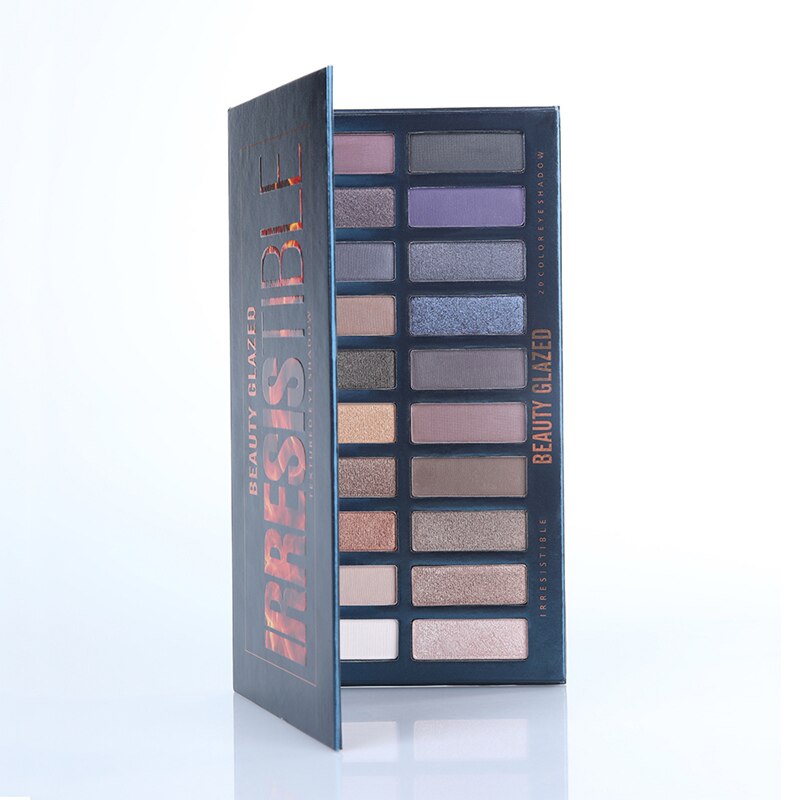 Traci K BEAUTY GLAZED Makeup Palette 20 Color Eyeshadow Palette Makeup Long-lasting Eyeshadow Pallete Easy to Wear paleta de sombra