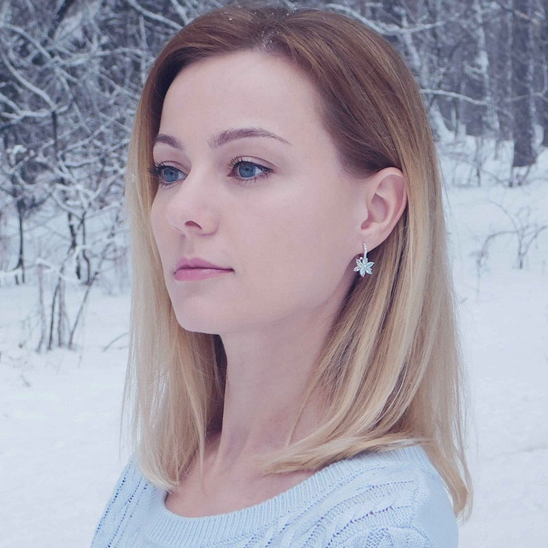 Lovely Clear Stone Flower Shape Convenient Simple Stud Earrings🌻 UKraine support with purchase of this product