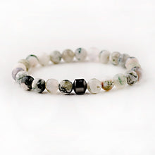 Load image into Gallery viewer, Cylinder Hematite Bracelets For Men Classic Nature Stone Beads Bracelets &amp; Bangles Homme Yoga Jewelry UNISEX
