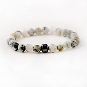 Cylinder Hematite Bracelets For Men Classic Nature Stone Beads Bracelets & Bangles Homme Yoga Jewelry UNISEX