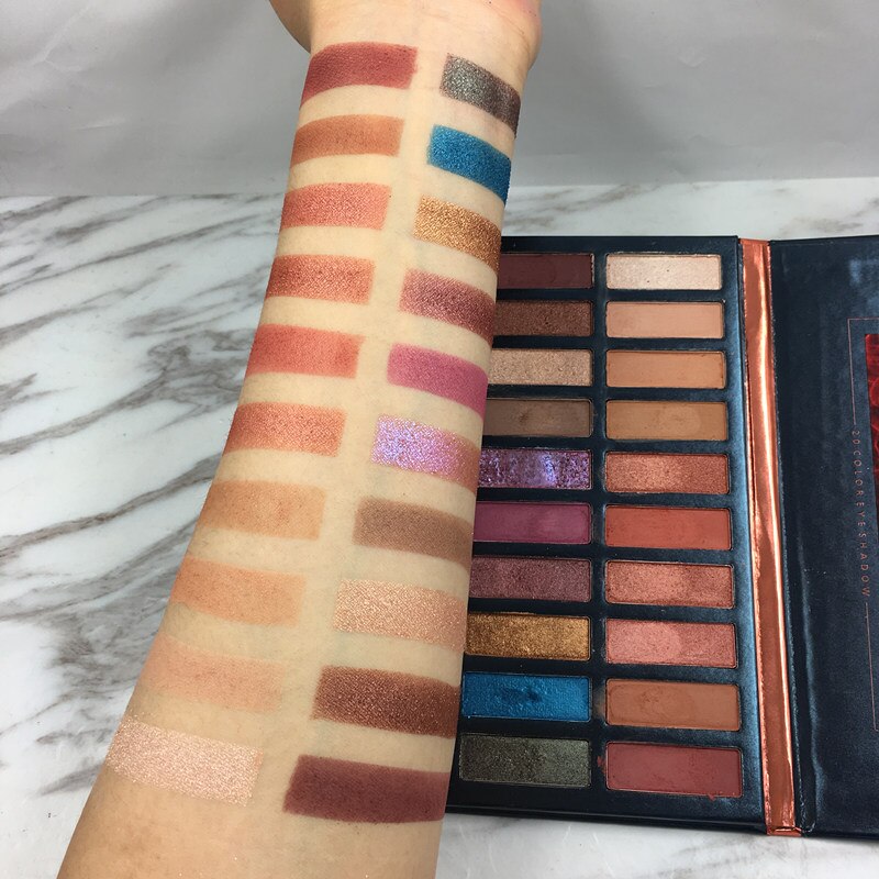 Traci K BEAUTY GLAZED Makeup Palette 20 Color Eyeshadow Palette Makeup Long-lasting Eyeshadow Pallete Easy to Wear paleta de sombra