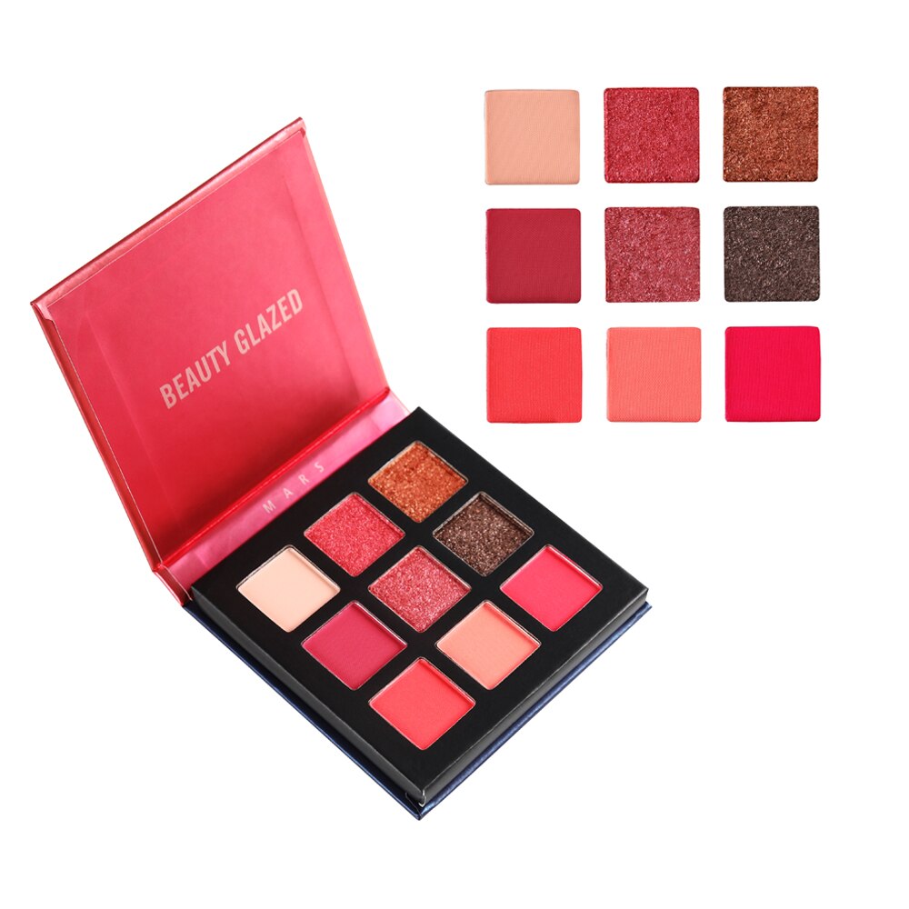 Traci K Beauty Glazed Brand Matte Eyeshadow Palette 9 Colors Makeup Lasting Waterproof Eye Shadow Beauty Cosmetics TSLM2