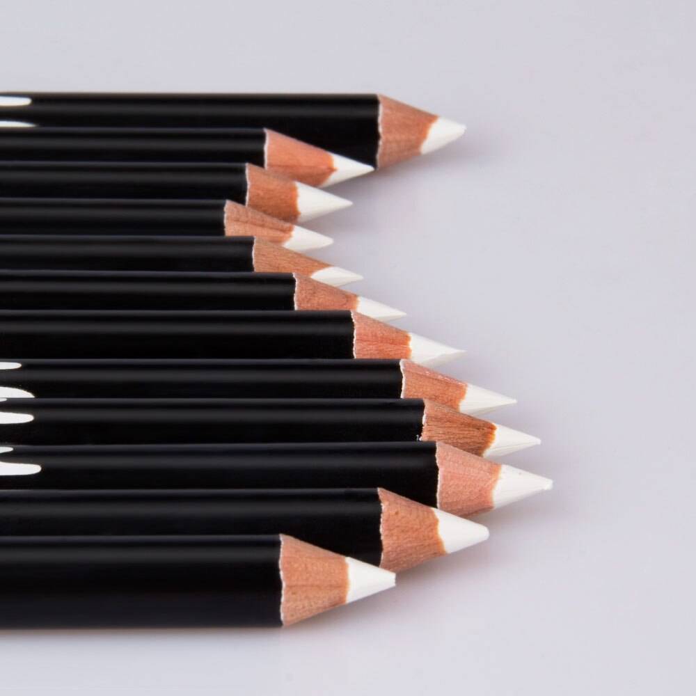 Traci K Beauty Professional Wooden White Eyeliner Pencil Soft Makeup Easy To Use Eyes Polish Eye Liner Pen Waterproof Make Up Comestic