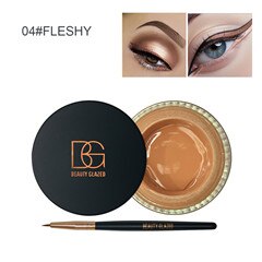 Traci K Beauty Glazed Fix Line Eyeliner Gel for Women with Brush Semi Permanent Waterproof Eyebrow Gel for Women Beauty Winged Liner