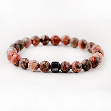 Load image into Gallery viewer, Cylinder Hematite Bracelets For Men Classic Nature Stone Beads Bracelets &amp; Bangles Homme Yoga Jewelry UNISEX

