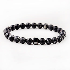 Cylinder Hematite Bracelets For Men Classic Nature Stone Beads Bracelets & Bangles Homme Yoga Jewelry UNISEX
