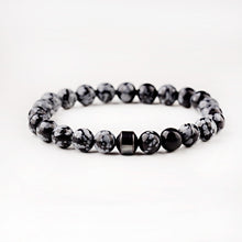 Load image into Gallery viewer, Cylinder Hematite Bracelets For Men Classic Nature Stone Beads Bracelets &amp; Bangles Homme Yoga Jewelry UNISEX
