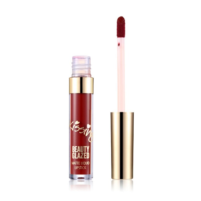 Traci K Beauty Glazed 6PCS Matte Liquid Lipstick Long Lasting Waterproof Glitter Lip Gloss No Fading Lip Tint Clear Lip Stain TSLM2