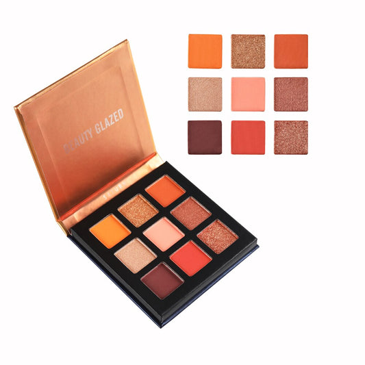 Traci K Beauty Glazed Brand Matte Eyeshadow Palette 9 Colors Makeup Lasting Waterproof Eye Shadow Beauty Cosmetics TSLM2