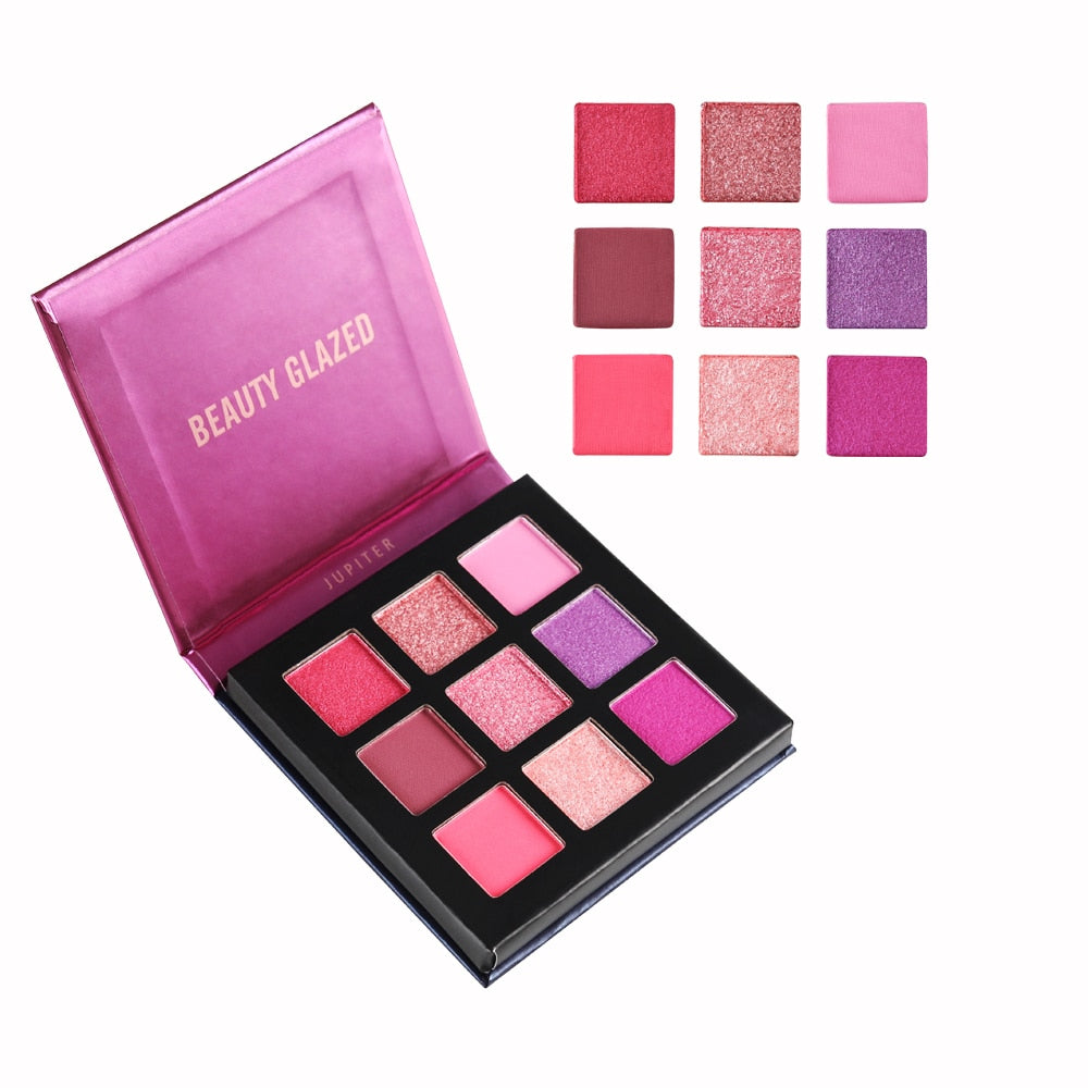 Traci K Beauty Glazed Brand Matte Eyeshadow Palette 9 Colors Makeup Lasting Waterproof Eye Shadow Beauty Cosmetics TSLM2