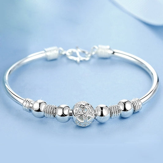 3 Style New 925 sterling silver Lucky Charm Bracelet Cuff Bracelets For Women Bangles Fashion Jewelry