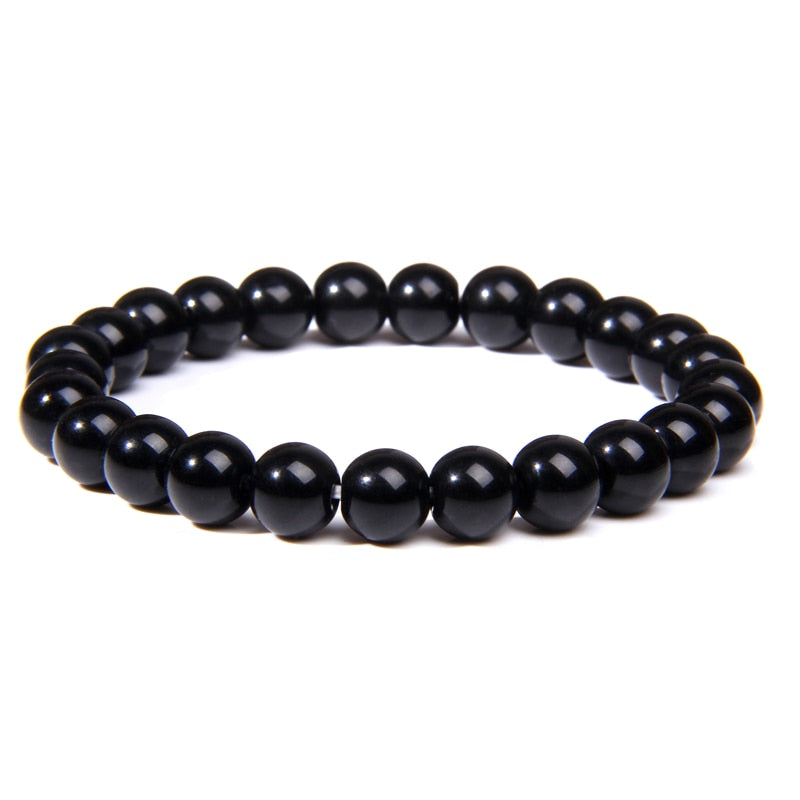 WAVE LENGTH Bracelets 8mm Natural Stone Bracelet Set 3Pcs/set Rhodonite Rose Pink Quartzs Moonstone Amethysts Hematite Bracelets For Women Men Jewelry