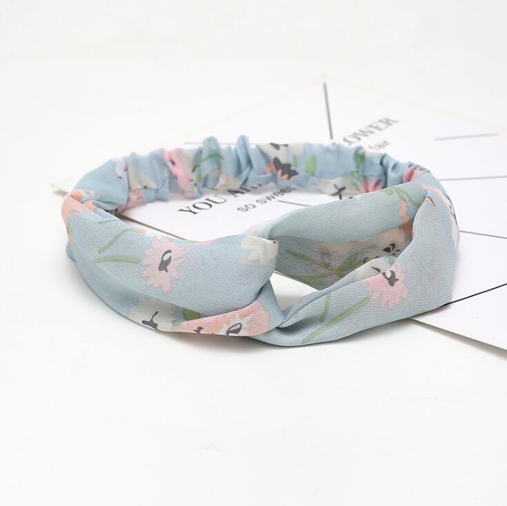Fashion Women Girls Bohemian Hair Bands Print Headbands Vintage Cross Turban Bandage Bandanas HairBands Hair Accessories
