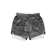 Load image into Gallery viewer, Camo Running Shorts Men 2 In 1 Double-deck Quick Dry GYM Sport Shorts Fitness Jogging Workout Shorts Men Sports Short Pants

