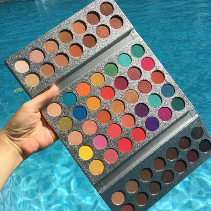 Traci K Beauty Glazed 63/35/18 Color Glitter Matte Eyeshadow Palette Professional Shimmer Pigmented Eyeshadow Makeup Palette TSLM2