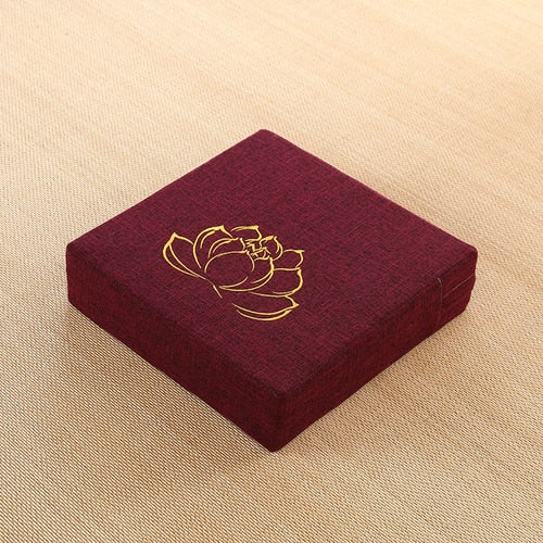 Square Futon Cushion Thickened Tatami Japanese Style Tea Table Living Room Winter Heighten Cushion Can Be Removed Washed 40x6cm
