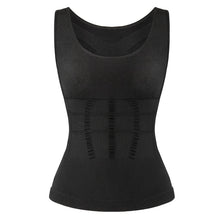 Load image into Gallery viewer, Women Padded Shapewear Camisole Body Shaper Compression Shirt With Pads Waist Trainer Tummy Slimming Tank Tops Seamless Corset
