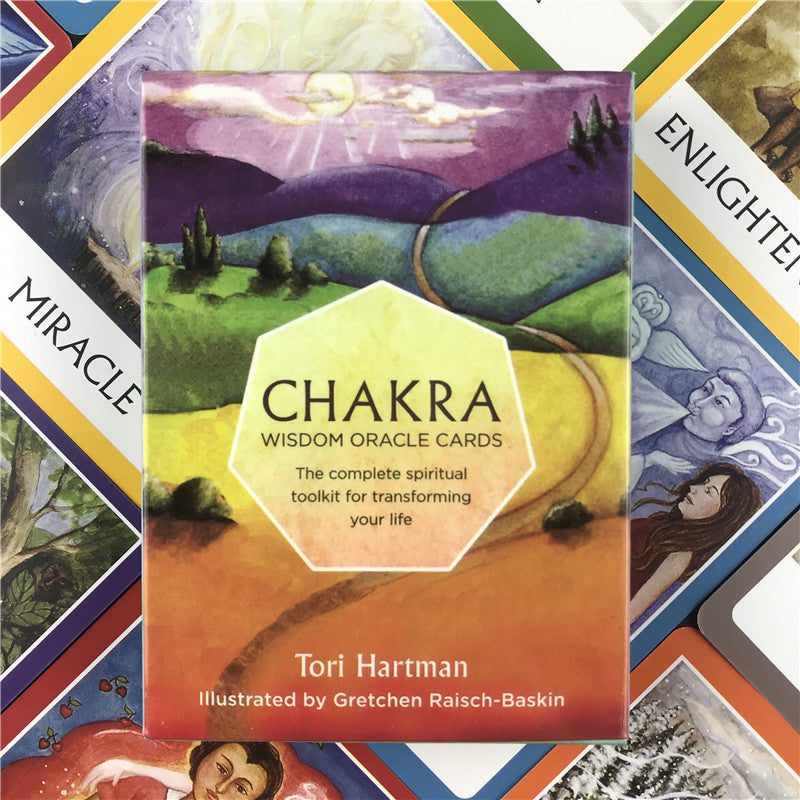 High quality Oracle Tarot Cards chakra wisdom Card Board Deck Games Playing Cards For Party Game