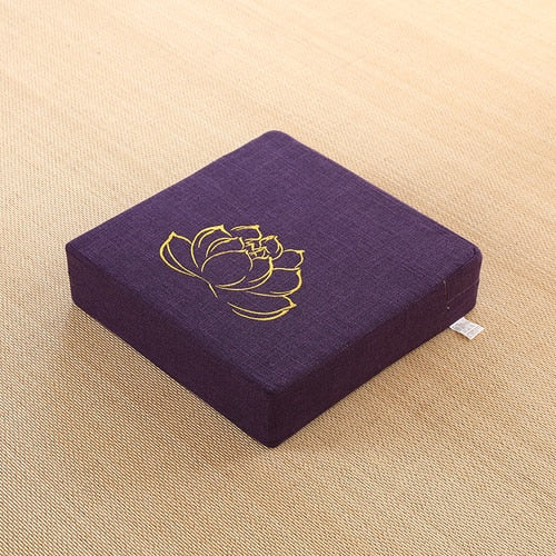 Square Futon Cushion Thickened Tatami Japanese Style Tea Table Living Room Winter Heighten Cushion Can Be Removed Washed 40x6cm