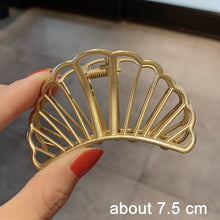 Load image into Gallery viewer, New Women Elegant Gold Silver Hollow Geometric Metal Hair Claw Vintage Hair Clips Headband Hairpin Fashion Hair Accessories
