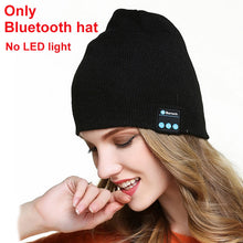 Load image into Gallery viewer, Bluetooth Headphone Hat Stereo Sport Music Headset Knitted Beanie Cap Support Handsfree USB Charging Cable Christmas Gift
