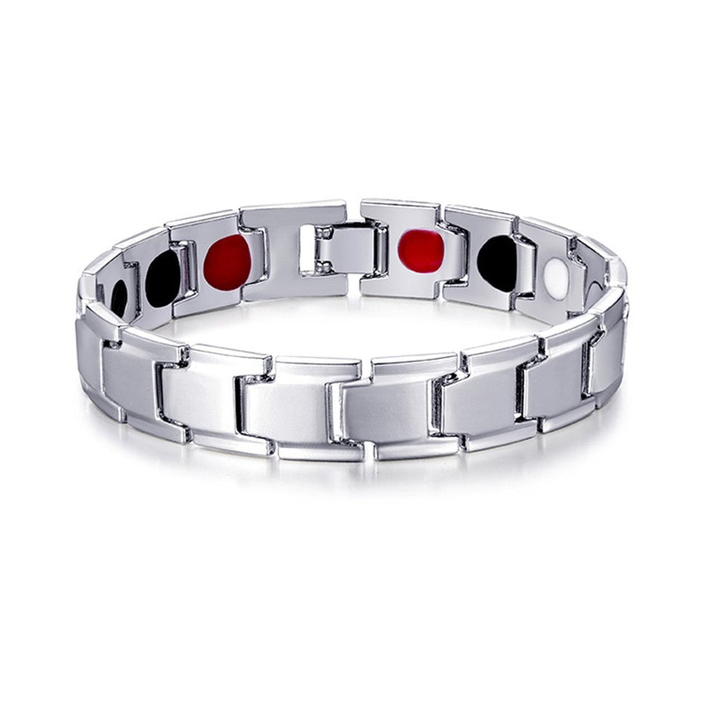 New Healthy Magnetic Bracelet for Unisex Power Therapy Magnets Magnetite Bracelets Bangles Men /Women Health Care Jewelry Stainless Some include Tool Box Kit