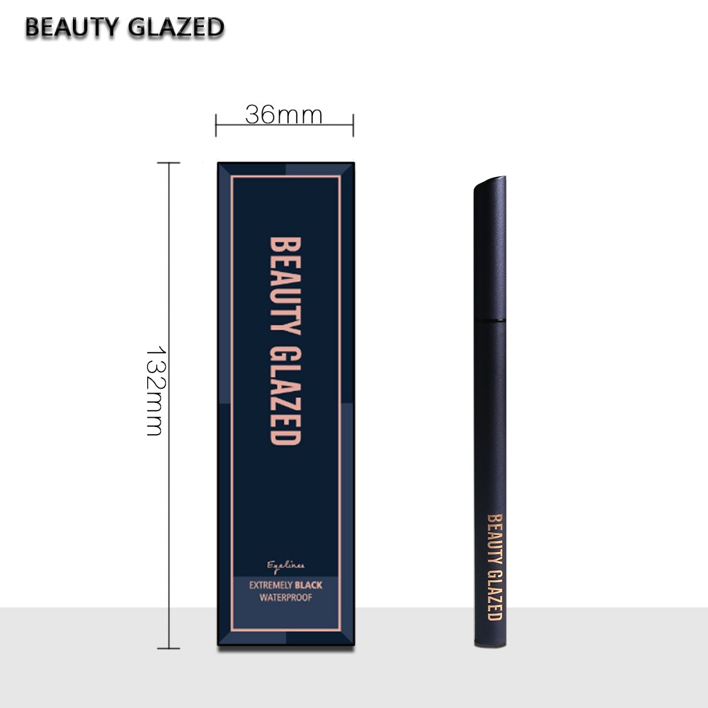 Traci K BEAUTY GLAZED waterproof liquid Eyeliner Pen Black Eye pencil keep 24H makeup beauty and top quality eyeliner cosmetic makeup