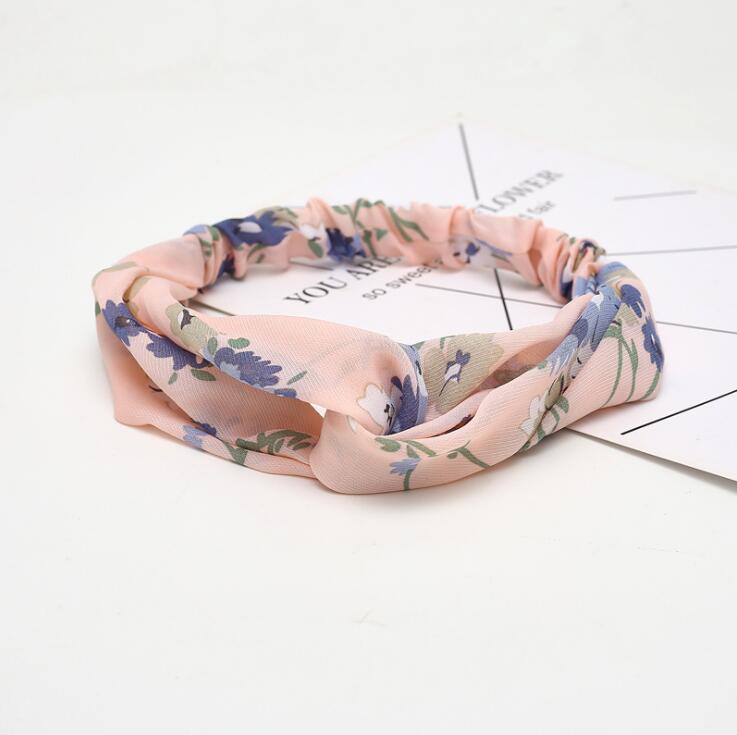 Fashion Women Girls Bohemian Hair Bands Print Headbands Vintage Cross Turban Bandage Bandanas HairBands Hair Accessories
