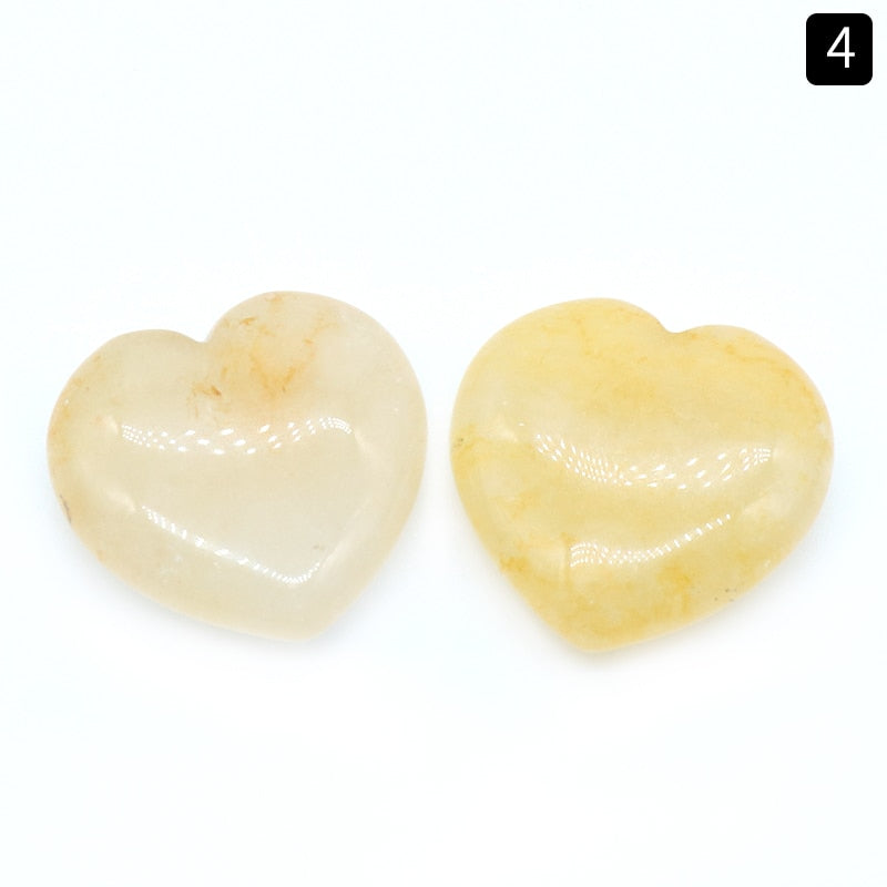 1pc Heart Natural Crystal Stones 25mm Rose Pink Quartz Obsidian Love Reiki Healing Gem Statue Home Decor Gifts Room Ornament