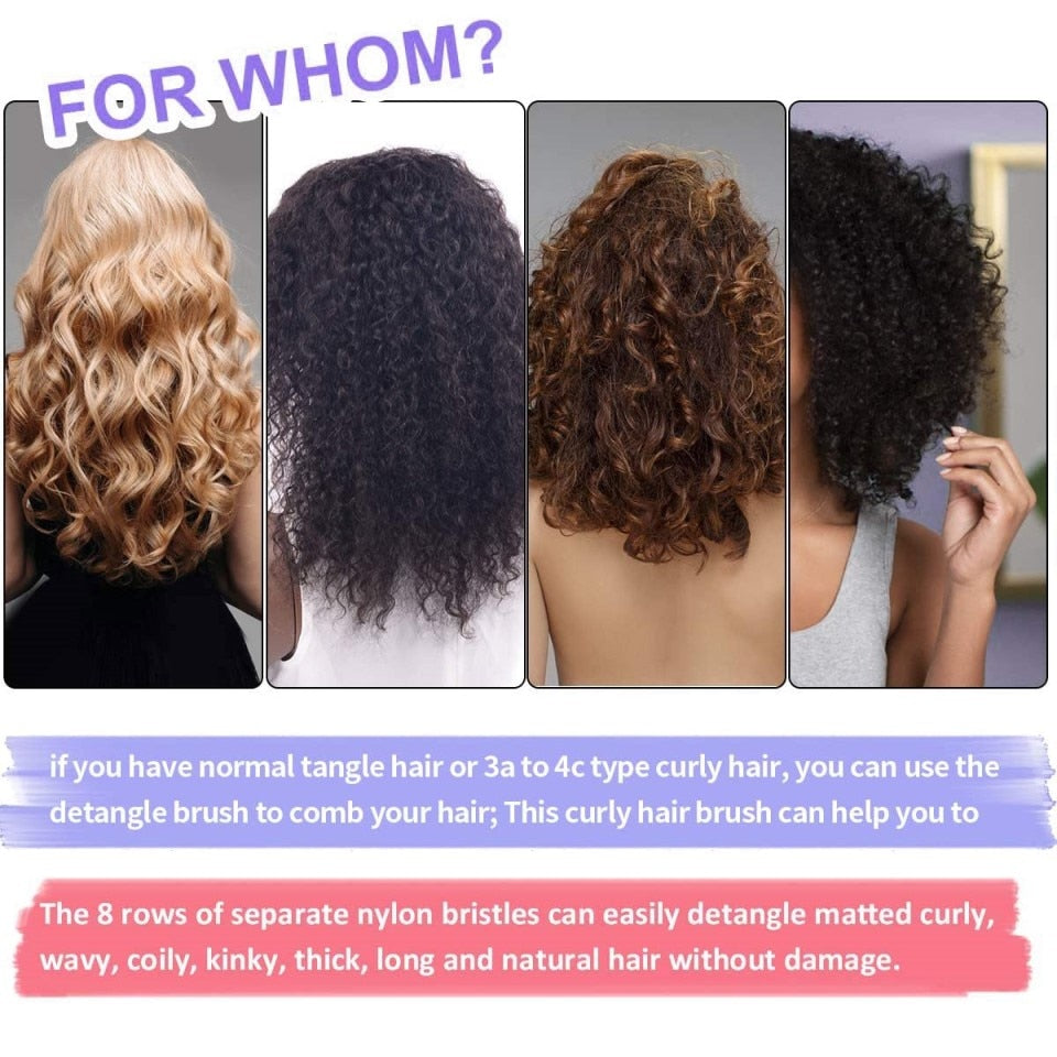 Detangling Hair Brush Scalp Massage Hair Comb Detangling Brush for Curly Hair Brush Detangler Hairbrush Women Men Salon