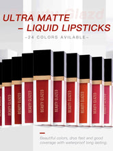 Load image into Gallery viewer, Traci K Beauty Glazed 24 Colors Matte Lip Gloss Natural Long-lasting Waterproof No Fading Non-stick Cup Lip Glaze Sexy Lip Makeup TSLM1
