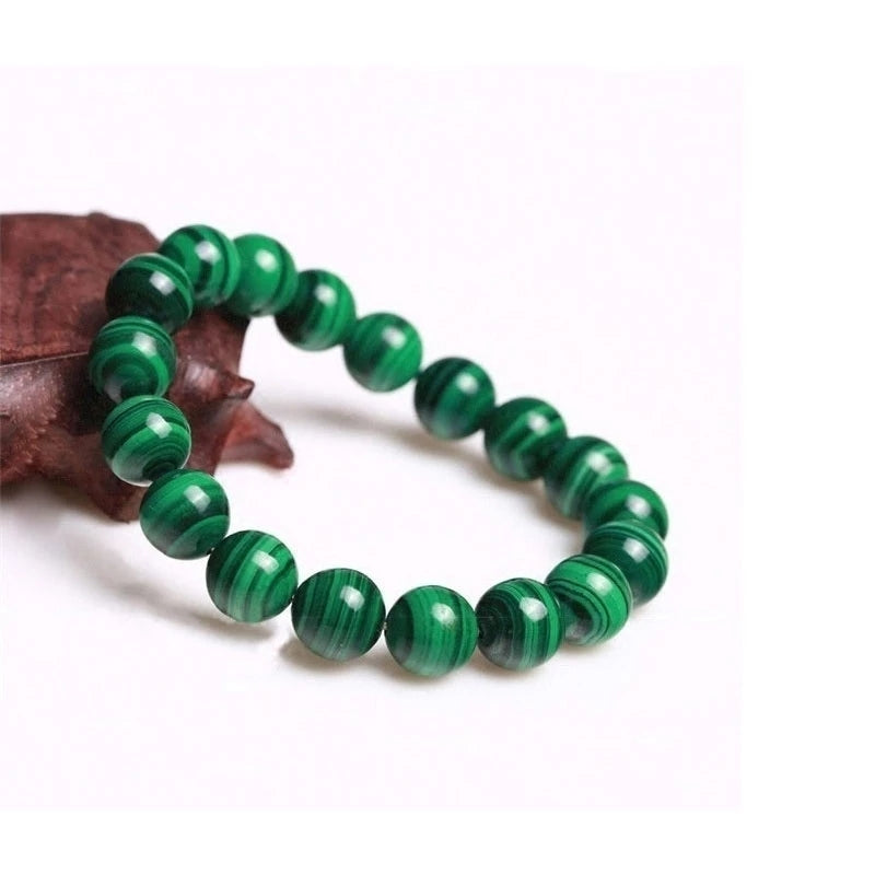Diabetes Relief/ Anxiety/Depression relief Bracelet Lucky Jewelry Gift Chyscocolla / Malachite/ Black Agate