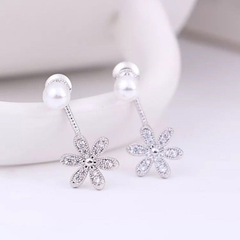 Fashion Charming Hoop Earrings Lady Super flash Single Row Rhinestones Earrings Ladies Accessories Jewelry 1 Pair