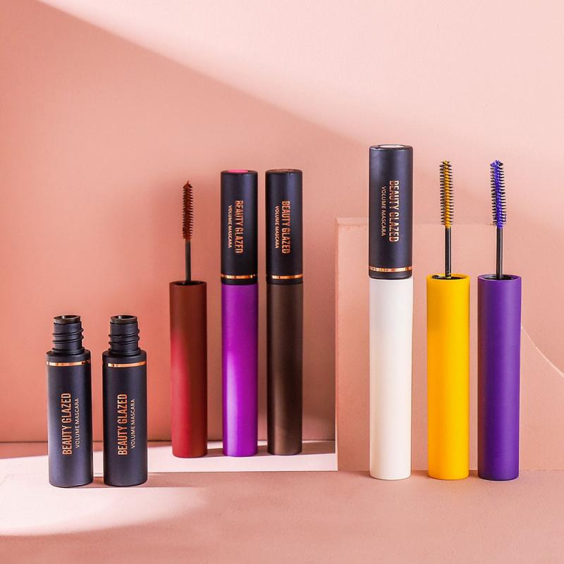 Traci K BEAUTY GLAZED 3D Mascara Lengthening Black Lash Eyelash Extension Eye Lashes Brush Beauty Makeup Long-wearing Colorful  Mascara