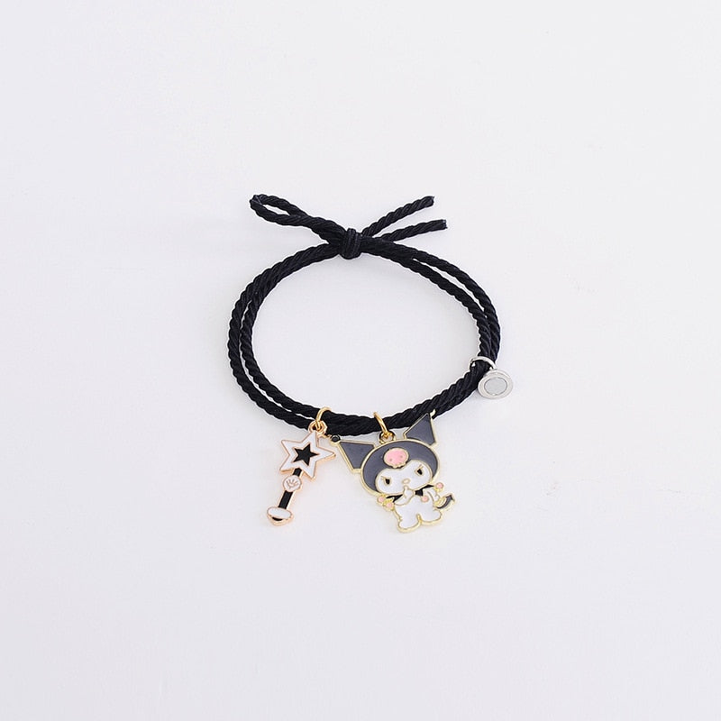 CutieCryptoCats 2pcs\Set Plus other Cute Cartoon  Bracelet Magnet Ball Hand Men and Women Gift Friendship NFT Charms Elastic Rope Jewelry