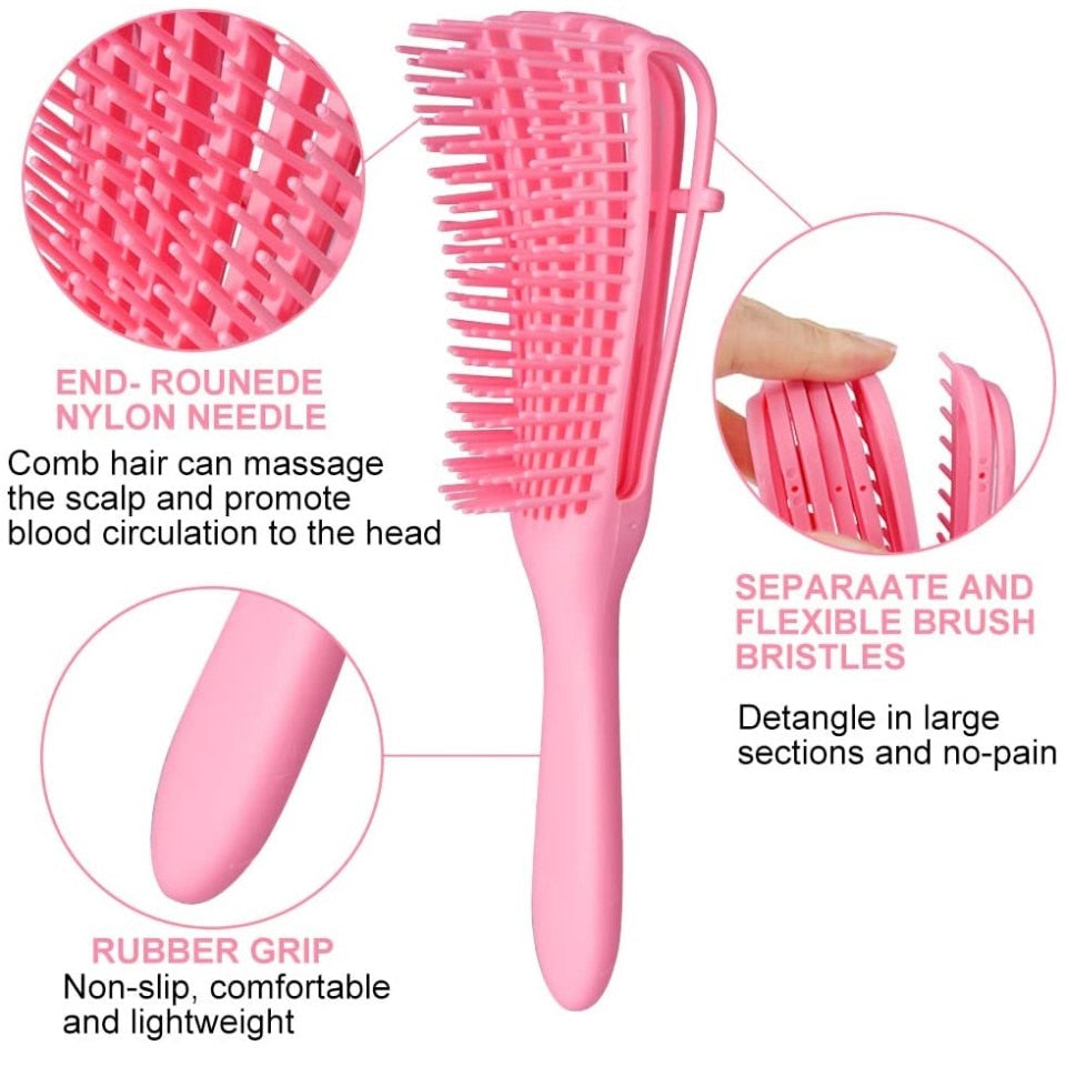 Detangling Hair Brush Scalp Massage Hair Comb Detangling Brush for Curly Hair Brush Detangler Hairbrush Women Men Salon